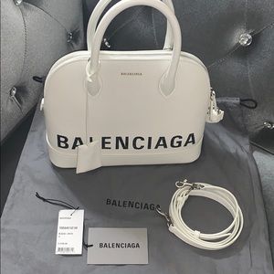 Balenciaga small ville leather satchel